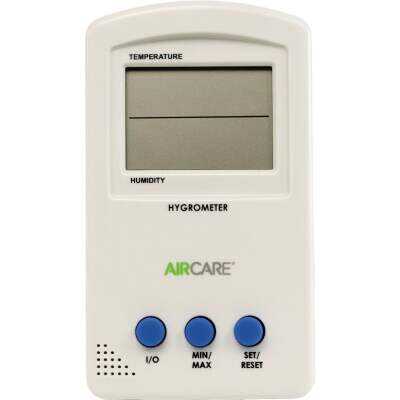 AirCare Fahrenheit Digital -50 to 106 Degrees F Hygrometer & Thermometer